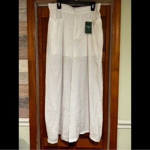 Halara White Wide-Leg Pants